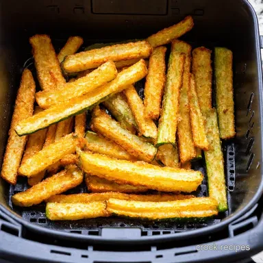 Air Fryer Zucchini Fries Crispy Easy Recipe Recipe Card