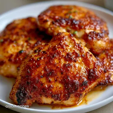 Bone In Chicken Thighs: Crispy Baked Recipe Card