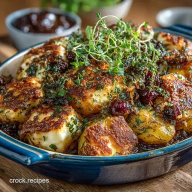Ultimate Crispy Potato and Halloumi Bake The Sunday Dinner Shortcut Recipe Card