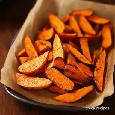Crispy n Spicy Sweet Potato Wedges Better Than Chips Recipe Card