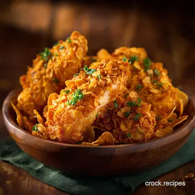 Cornflake Chicken Recipe UltraCrispy Baked Tenders Recipe Card