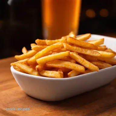 Crispy Oven French Fries: Pub Grub Made Easy at Home! Recipe Card