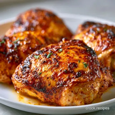 Crispy Oven Chicken for 4 Servings Recipe Card
