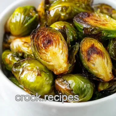 Easy Crispy frozen brussel sprouts in oven: Balsamic Glazed! Recipe Card