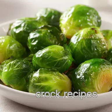 Easy Crispy frozen brussel sprouts in oven: Balsamic Glazed! Recipe Card