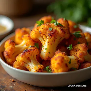 Crispy Roasted Cauliflower with Garlic My Secrets Out Recipe Card
