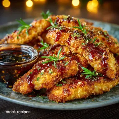 Foolproof Crispy Spicy Baked Chicken Tenders Fakeaway Favourite Recipe Card
