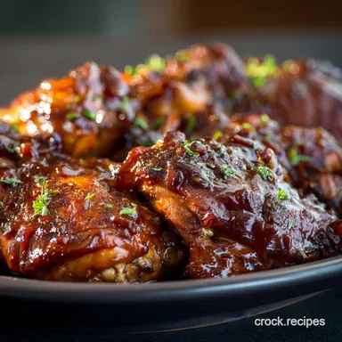 Crock Pot BBQ Chicken The Effortless Sticky Slow Cooker Recipe