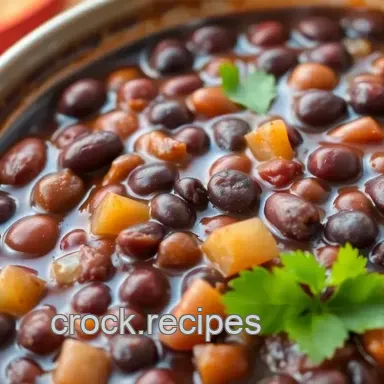Crock Pot Black Beans: Flavorful & Easy Recipe