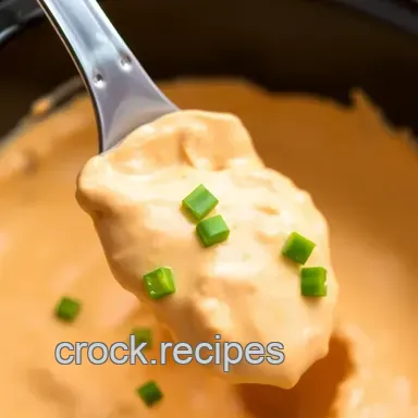 Crock Pot Buffalo Chicken Dip - Creamy Goodness Recipe Card