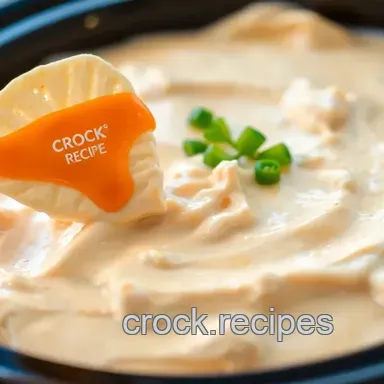 Crock Pot Buffalo Chicken Dip - Creamy Goodness