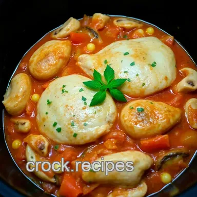 Crock Pot Chicken Cacciatore: Effortless Italian Family Meal Recipe Card