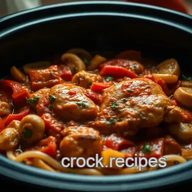 Crock Pot Chicken Cacciatore: Effortless Italian Family Meal Recipe Card