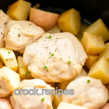 Crock Pot Chicken & Potatoes for Busy Nights Recipe Card