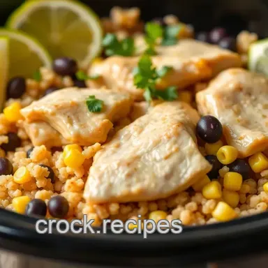 Easy & Zesty Crock Pot Chicken & Quinoa with Lime: A Family Favorite