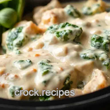 Crock Pot Chicken with Creamy Spinach Bliss