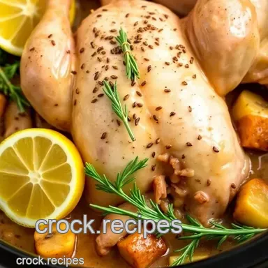 Crock Pot Game Hen with Herb Delight Recipe Card