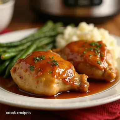 Crock Pot Honey Garlic Chicken Thighs So Easy So Good Recipe Card