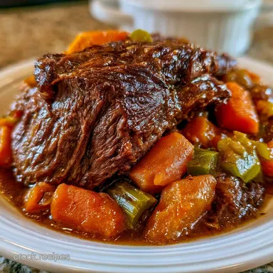 Crock Pot Italian Pot Roast: Tender