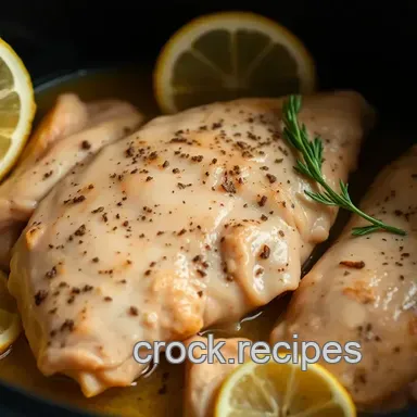 Crock Pot Lemon Herb Chicken Breast: Set & Forget! Recipe Card