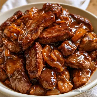 Crock Pot Sirloin Steak and Gravy for 6