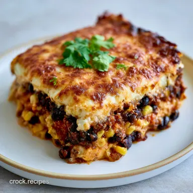 Crock Pot Taco Lasagna for 8 Servings