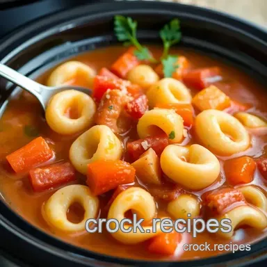 Crock-Pot Tortellini Soup: Cozy Comfort Meal Recipe Card