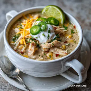 White Chicken Chili: Slow-Cooked for 6 Hours Recipe Card