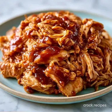 Crockpot BBQ Pulled Chicken: Meal Prep Recipe Card