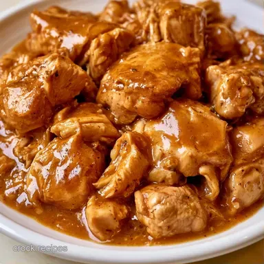 Crockpot Chicken and Gravy for 6 Servings Recipe Card