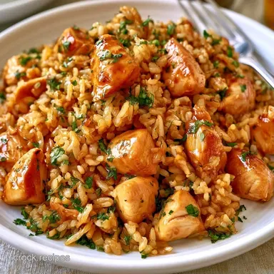 Chicken Fried Rice for 6 Servings Recipe Card