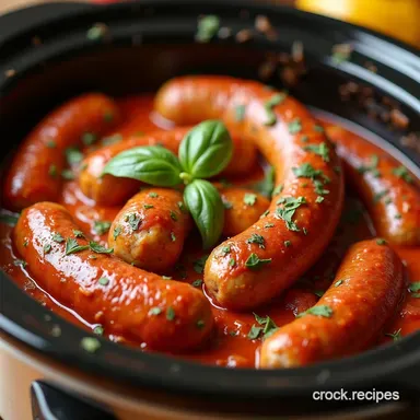 Easy Italian Sausage and Peppers Crockpot My Familys Fave Recipe Card
