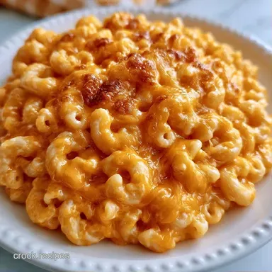 Crockpot Mac and Cheese with Cream Cheese Recipe Card