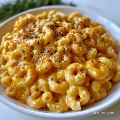 Crockpot Mac and Cheese for 6 Servings Recipe Card
