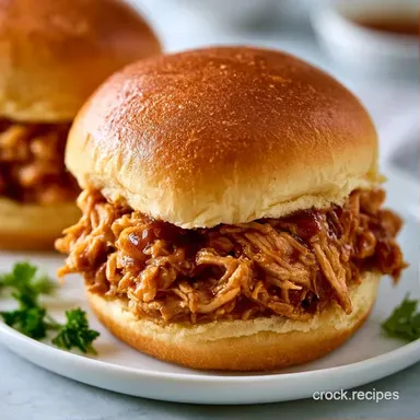 Crockpot Summer Sliders for 18 Servings Recipe Card