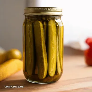 Crunchy Fridge Pickles Recipe: Quick & Easy Homemade! Recipe Card