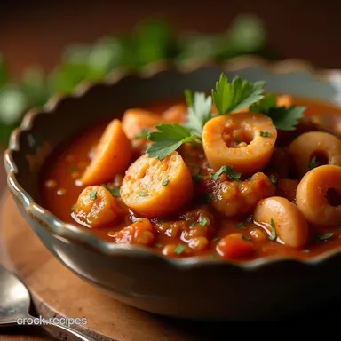 Authentic Louisiana Seafood Gumbo Recipe with Dark Roux Recipe Card