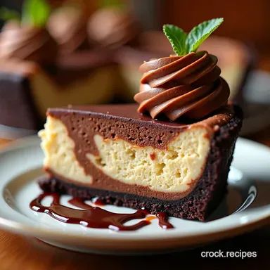 Decadent Chocolate Cheesecake Pie A Swirl of Bliss Recipe Card