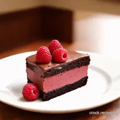 Heavenly Raspberry Chocolate Mousse Cake Bake Off Worthy Recipe Card