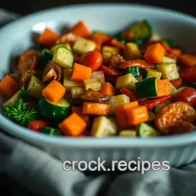 Easy Roasted Veggie Medley: A Colourful & Flavorful Side Dish Recipe Card