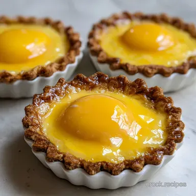 Double Egg Yolk Vanilla Bean Tartlets Silky Custard Recipe Card