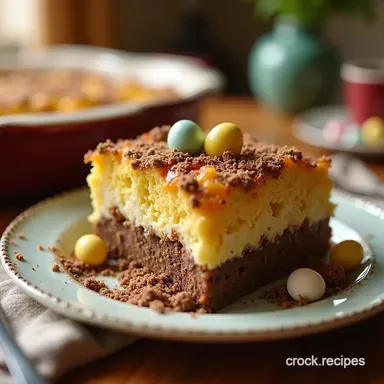 Easter Dirt Cake Casserole 7 Layers of NoBake Fun Recipe Card