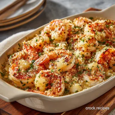 Baked Shrimp with Garlic and Parmesan: Quick, Easy, Keto-Friendly Dinner. Recipe Card