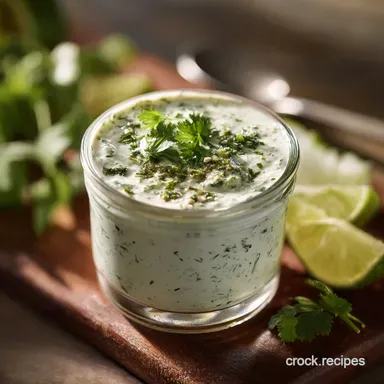 Creamy Cilantro Dressing: Zesty Homemade Greek Yogurt Recipe Recipe Card