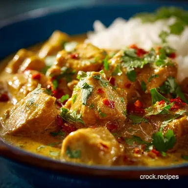 Easy Crock Pot Recipes: Creamy Chicken Curry with 10-Minute Prep