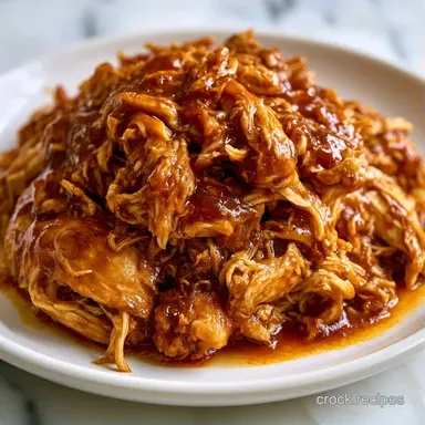 Easy Crockpot BBQ Chicken Breast for 6 Recipe Card