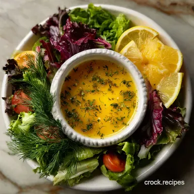 Easy Salad Dressing Recipe Made from Scratch with Lemon Recipe Card