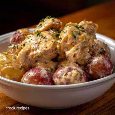 Crockpot Dinners: Easy Creamy Ranch Chicken Recipe Recipe Card