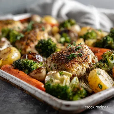 Easy Sheet Pan Dinner with Chicken and Vegetables for Busy Nights: Oven-Only Recipe Card