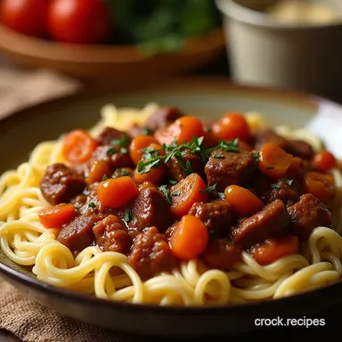 The Best Slow Cooker Goulash Recipe Tender Beef Stew Recipe Card
